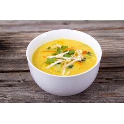 Zuppa fredda di cocco e carote